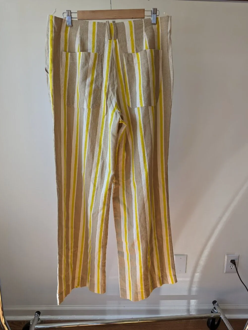 ZARA Striped Linen Blend Pants NWT – Sizes L & M Available